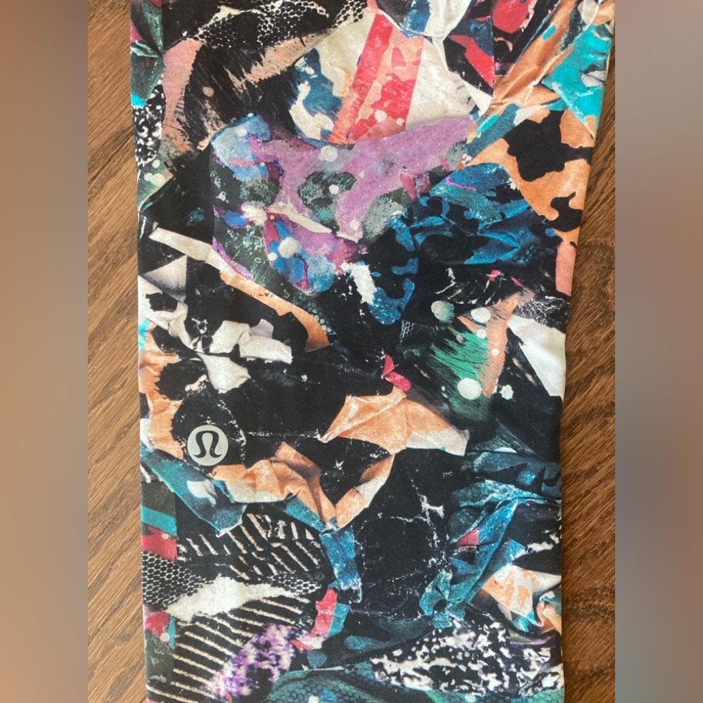 Lululemon Leggings Fast & Free Crop II *Nulux 19" In Crush Multi - Picture 5 of 6